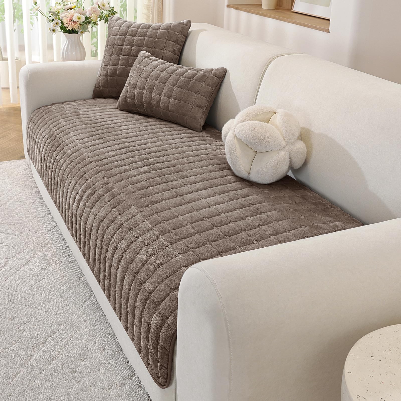 MAXIJIN Pet Couch Cover Washable (Coffee, 90×120cm/1 Piece)