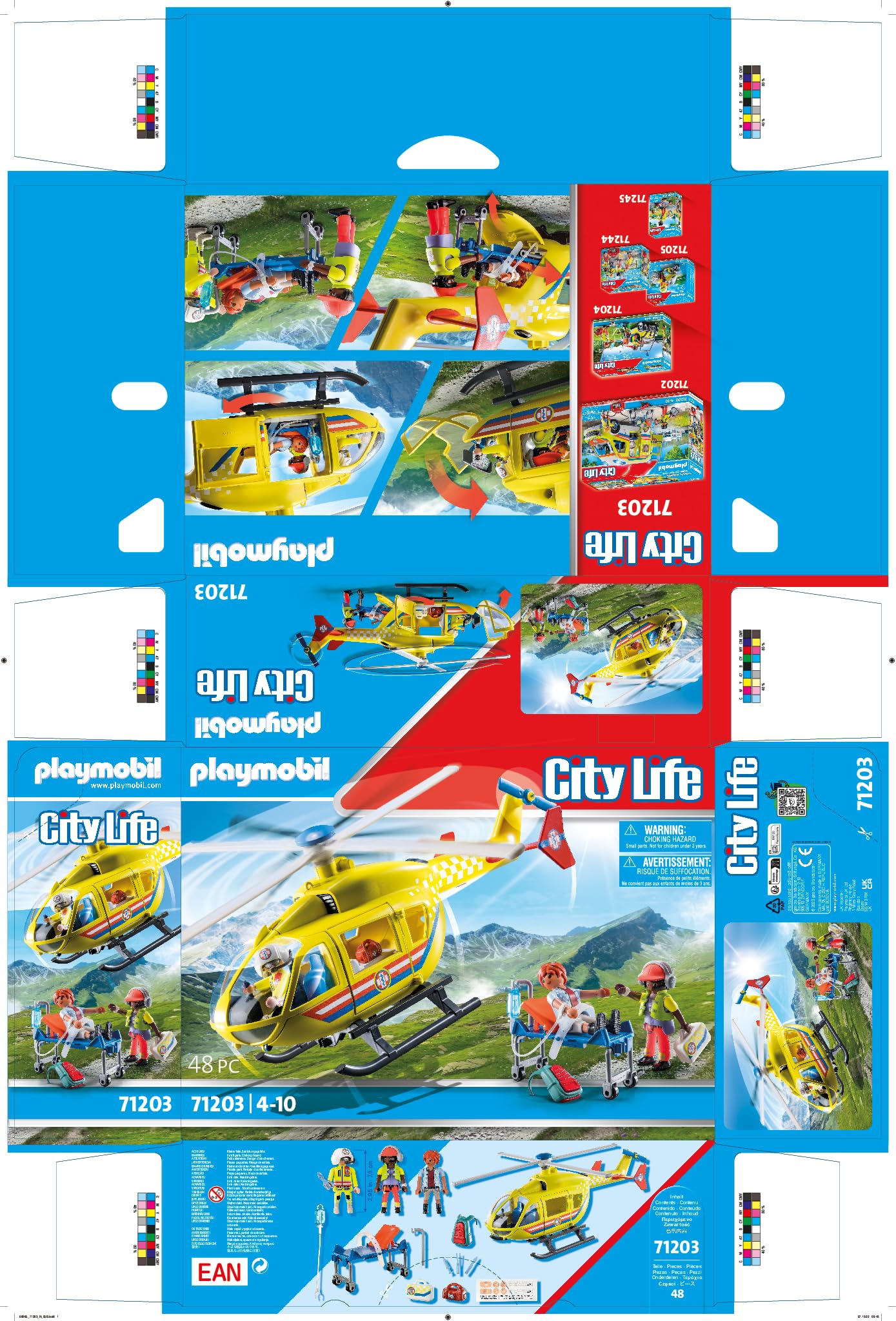 PLAYMOBIL | City Life | Rettungshelikopter | Spielzeug für Kinder ab 4 Jahren | 71203