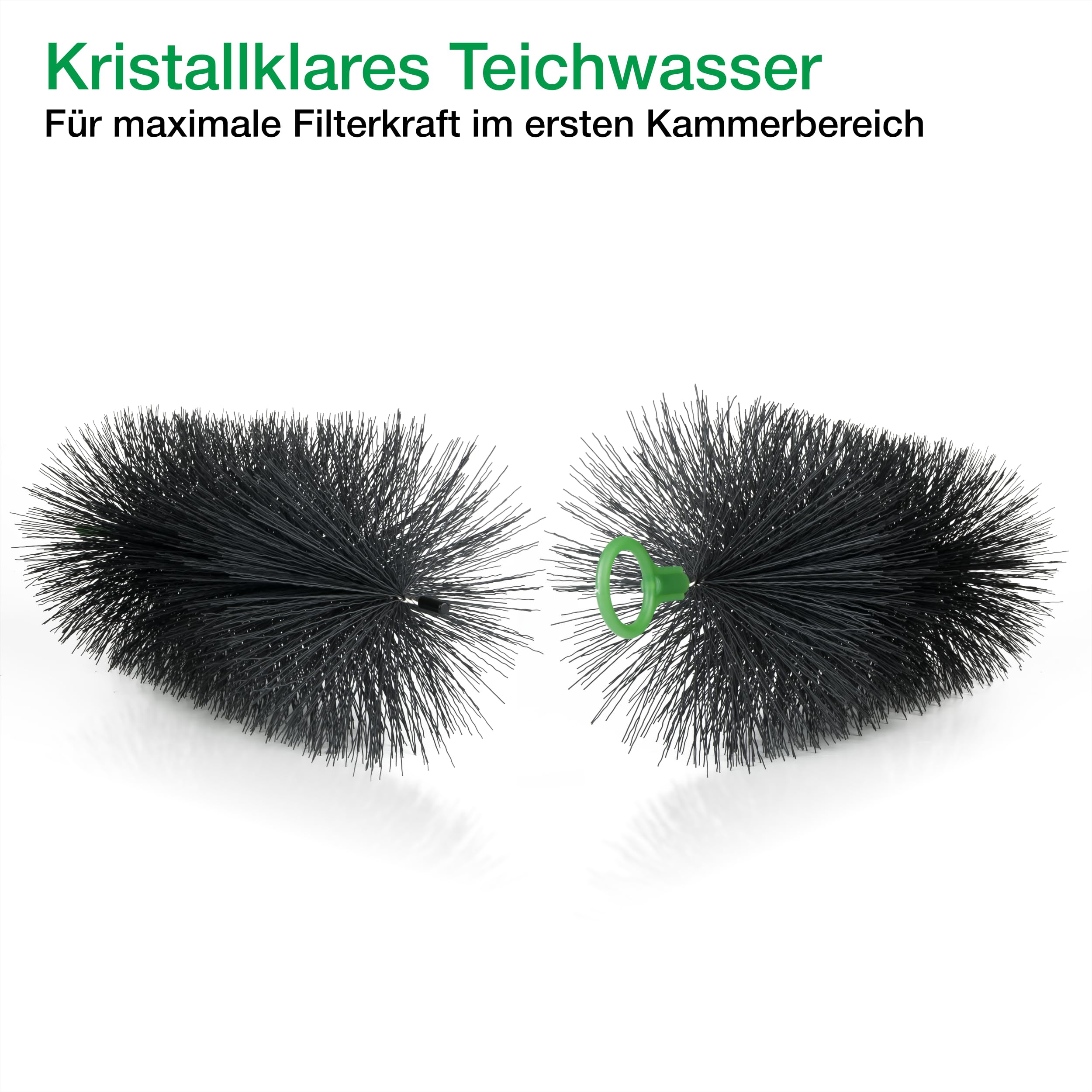 Wagner Green 24 Stück Filterbürsten, für Ihren Teichfilter und Koi Teich Filter (80x15 cm)