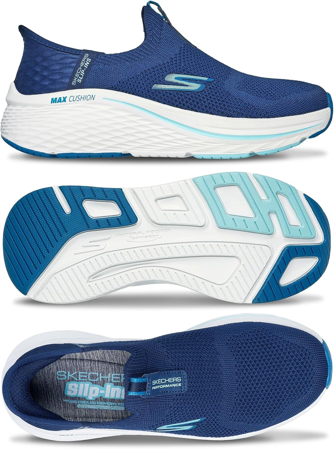 Skechers Womens Max Cushioning Elite 2.0 Eternal Hands Free Slip-ins Sneaker - Image 6