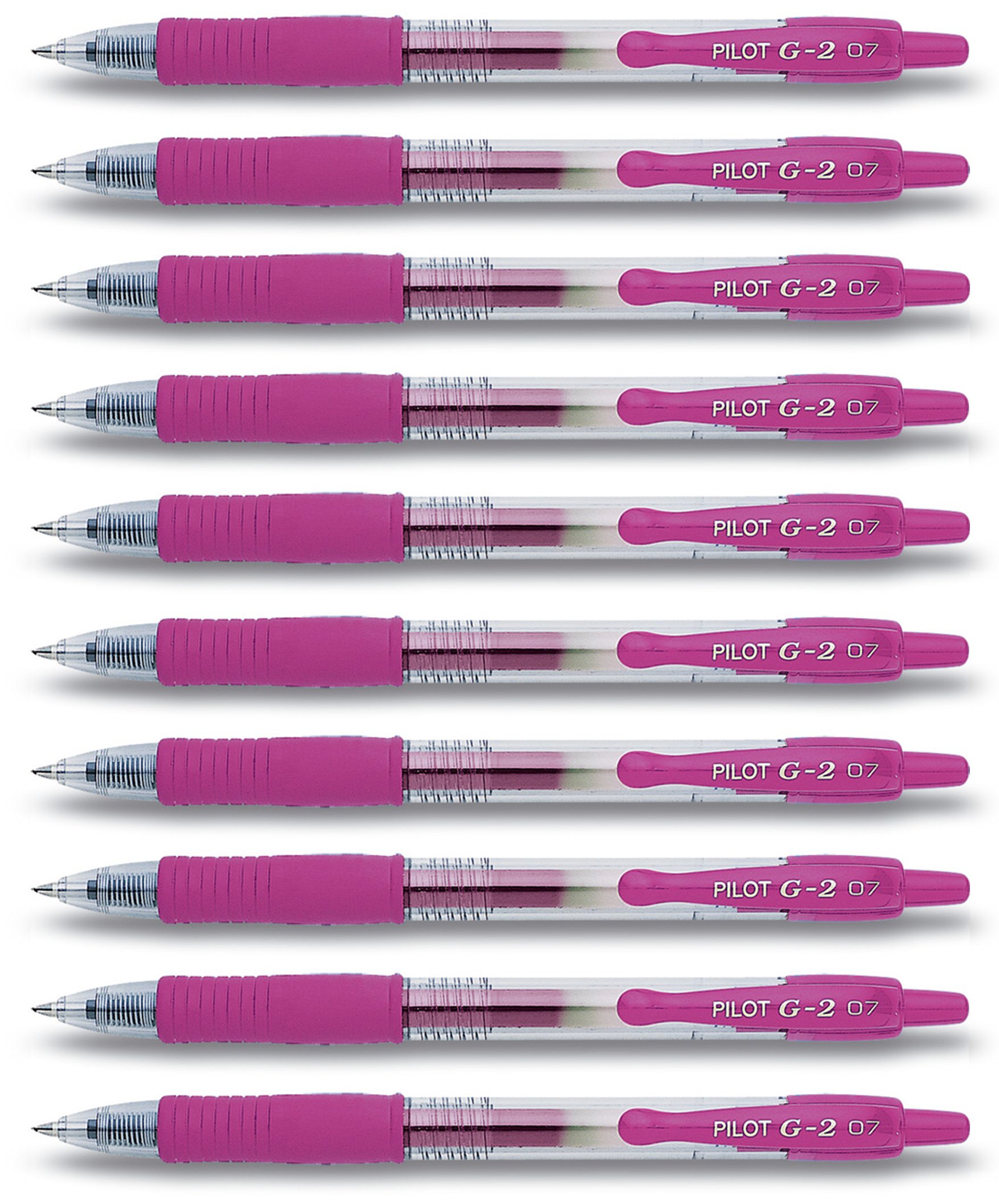 Pilot G2 Retractable Gel Pens, Pink, 10 Stifte — image 1