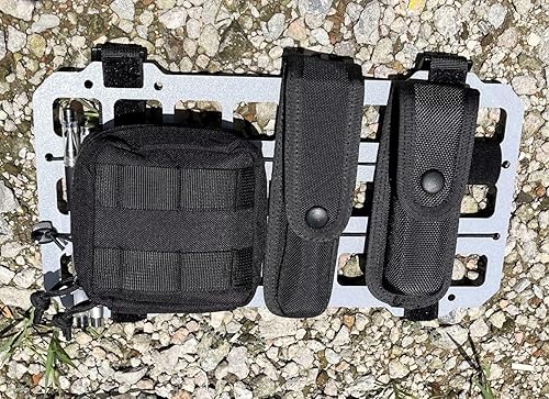 Miniatura 6 de Panel rígido MOLLE para vehículo organizador de visera de automóvil, bolsa EDC, bolsa de herramientas, soporte para bolsa táctica, estante de