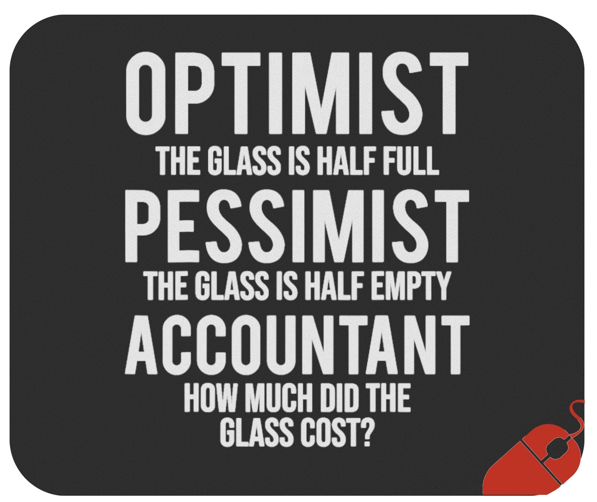99WakeUpNovelty Accounting Mousepad Accountants Mouse Pad - Cost Accountant Glass Mousemat 9.2 Inch Mouse Mats T-Shirt Gag