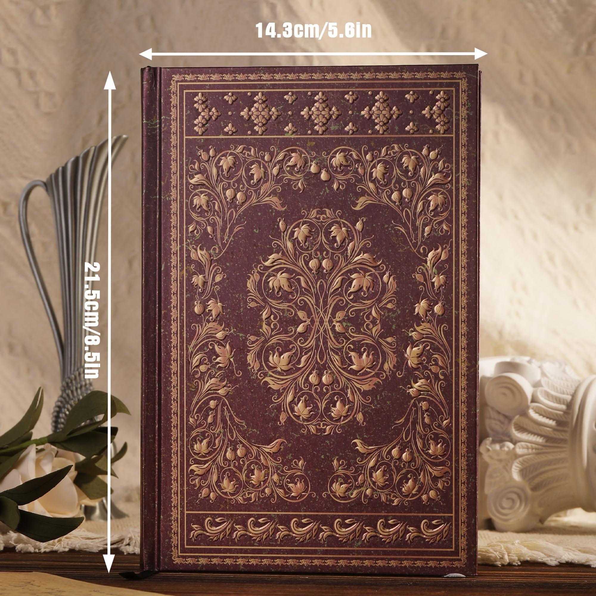MGGAO Line Notebooks for Women Men, A5 Aesthetic Hardcover Ruled Diary, 100 GSM Journals for Writing for Work, Note Taking, Office School - Image 2
