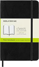 Moleskine Classic Notebook with Smooth Sheets, Soft Cover and Elastic Closure, Black, Small Size 9 x 14 cm, 192 Sheets
