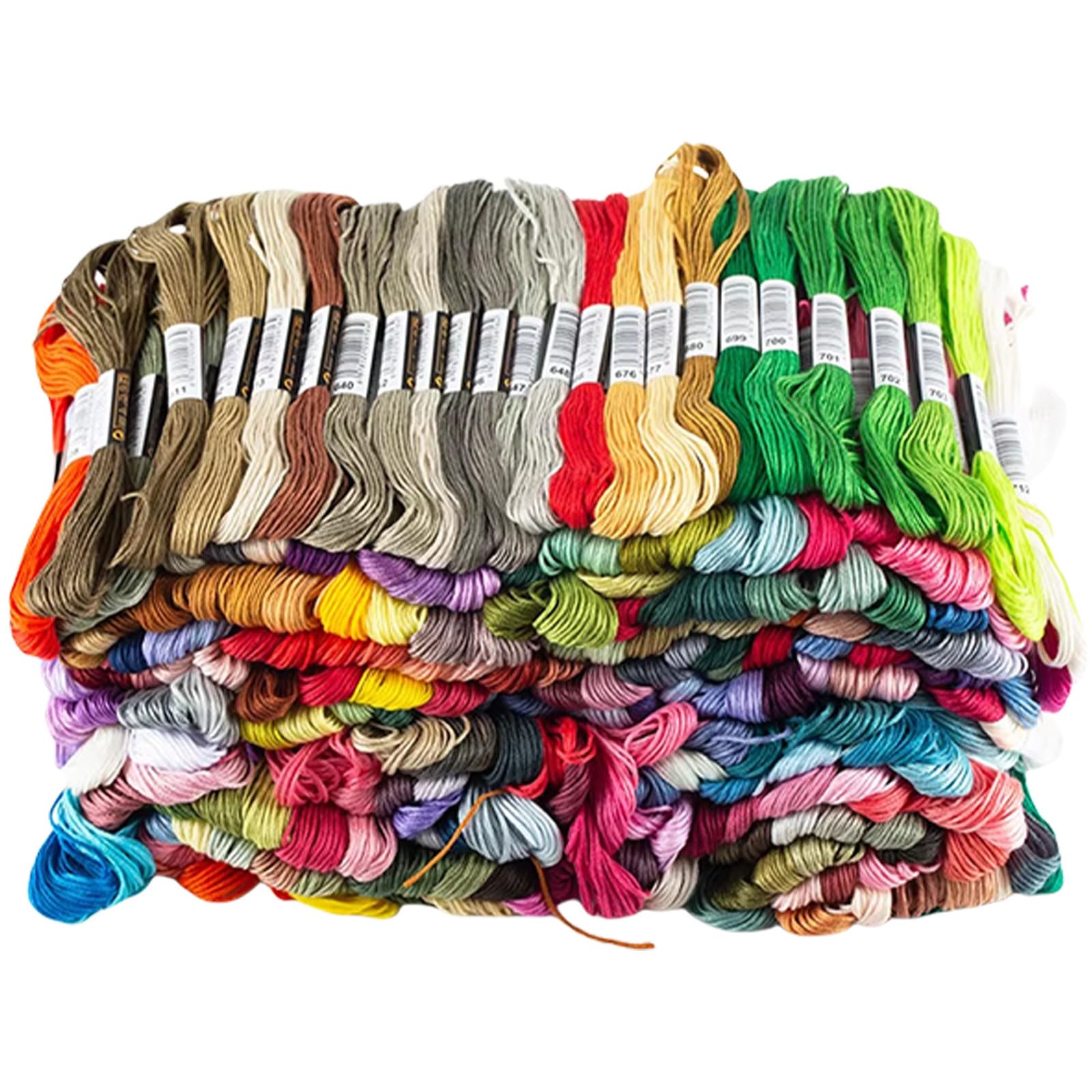 Künstlerische Kreuze, Stickgarn, vielseitig einsetzbare Stickgarne, buntes Garn für Handarbeitsprojekte, Zahnseide