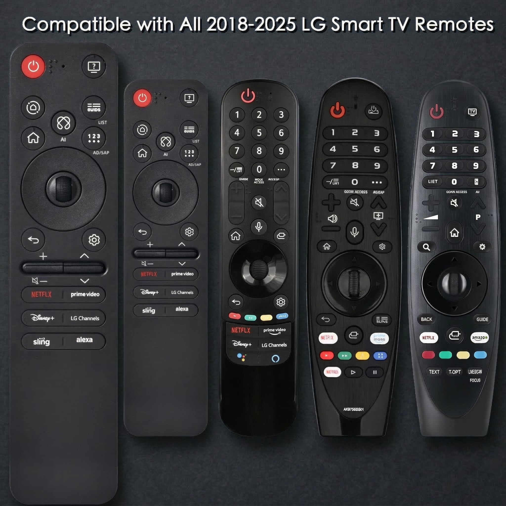 Amazon | LGスマートテレビリモコン、交換用マジックボイスと
