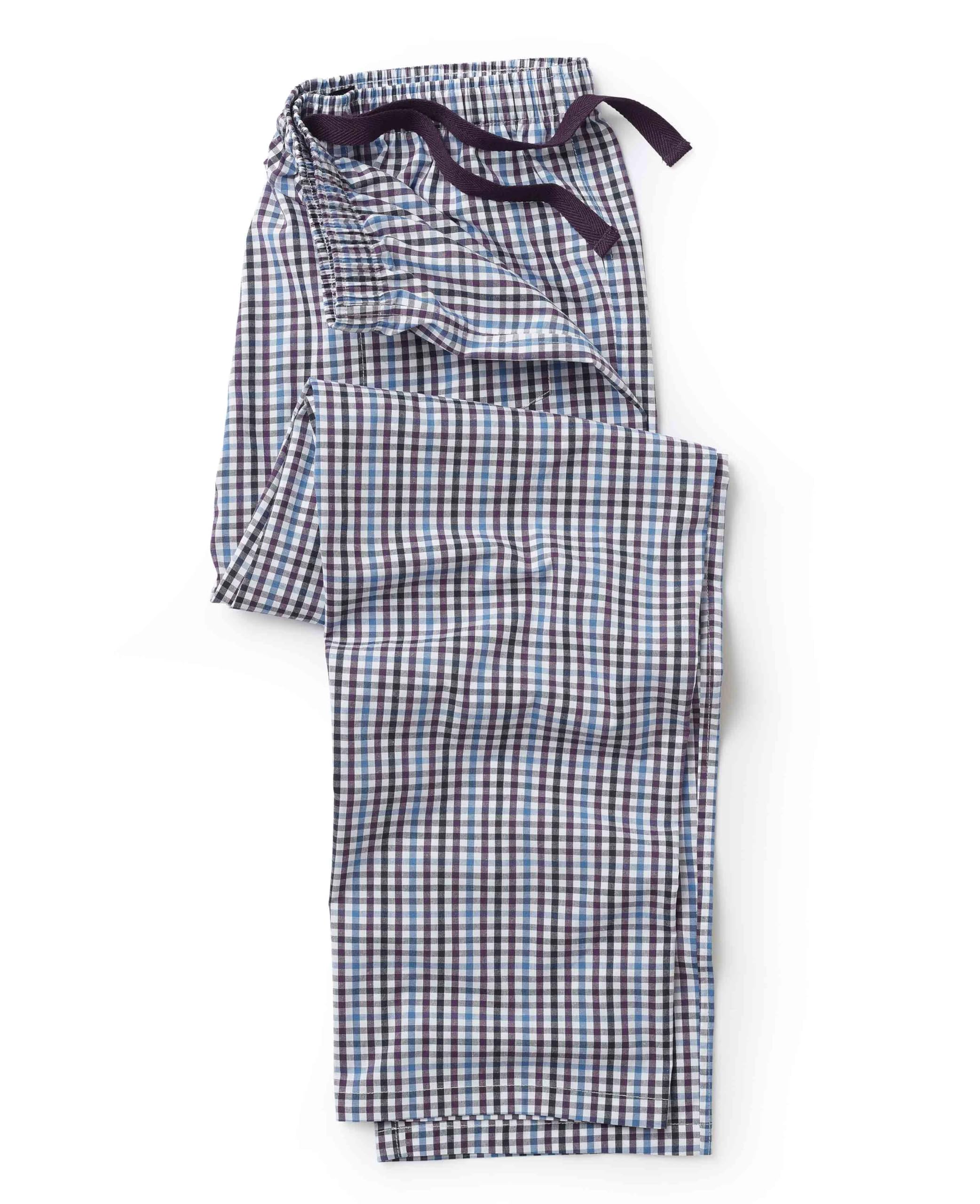 THE SAVILE ROW COMPANY LONDON Men's 100% Cotton Soft PJ Pyjama Bottom Lounge Pants