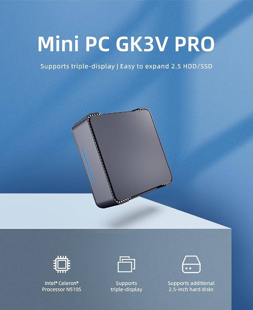 Amazon.co.jp: Gk3v Pro Intel Celeron N5105、ミニ PC