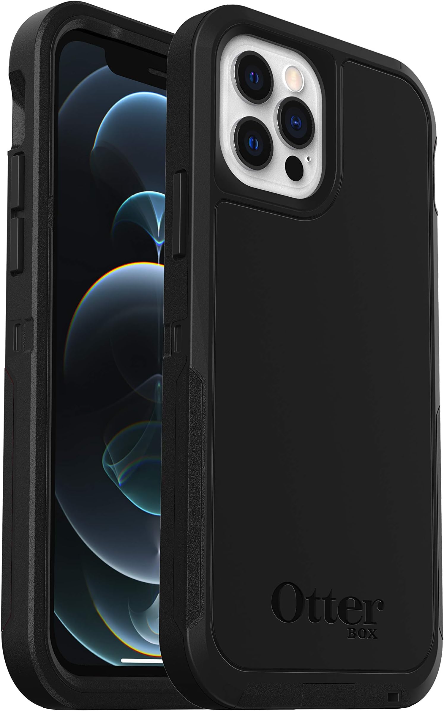 OtterBox Defender XT Case for iPhone 12 / iPhone 12 Pro with MagSafe, Shockproof, Drop proof, Ultra-Rugged, Protective Case, 5x Tested to Military Standard, Black, No Retail Packaging