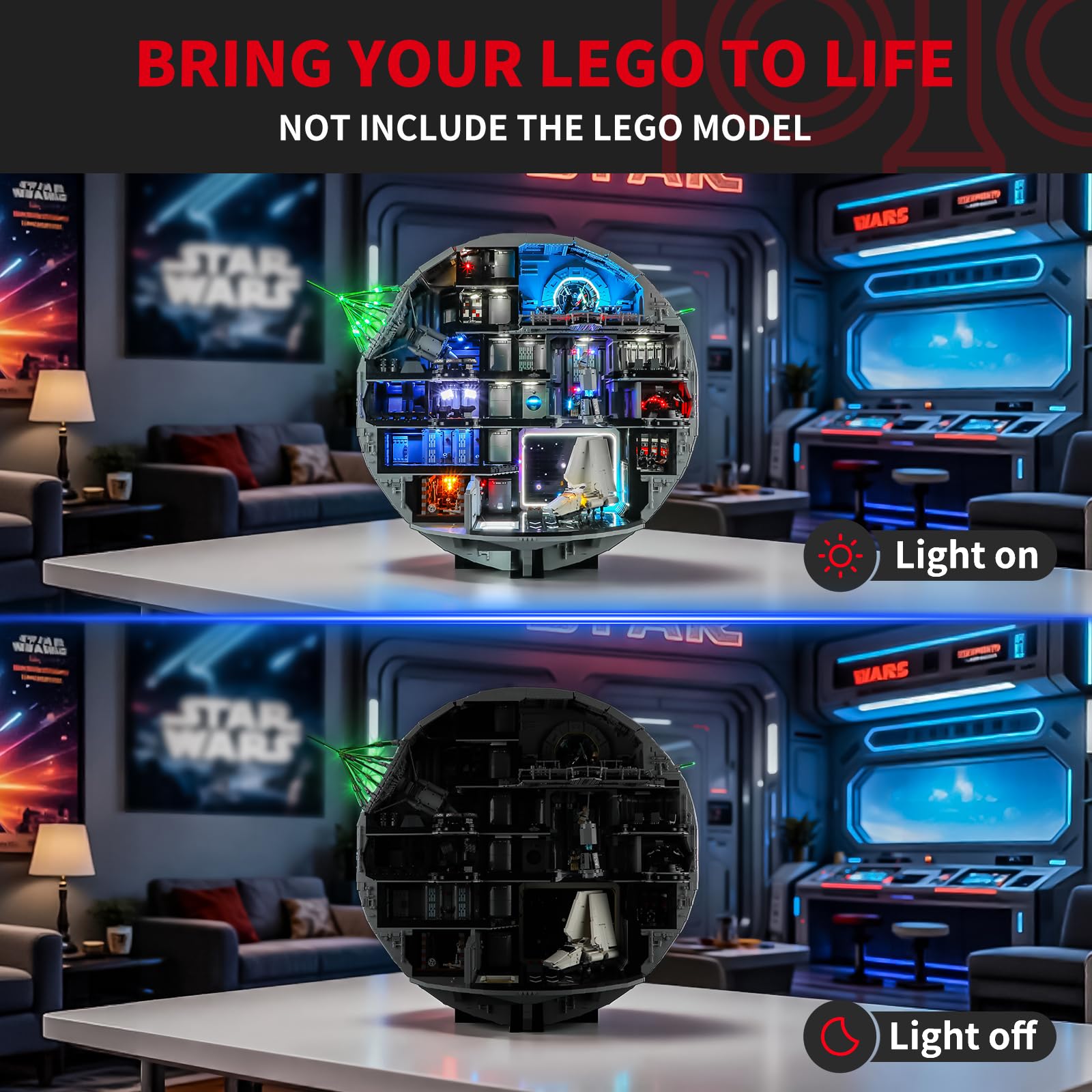 BRIKSMAX 2.0 Light Kit Compatible with Lego Star Wars Death Star 75419 Building Sets- LED Lighting Kits (Accessories Only) - Image 2