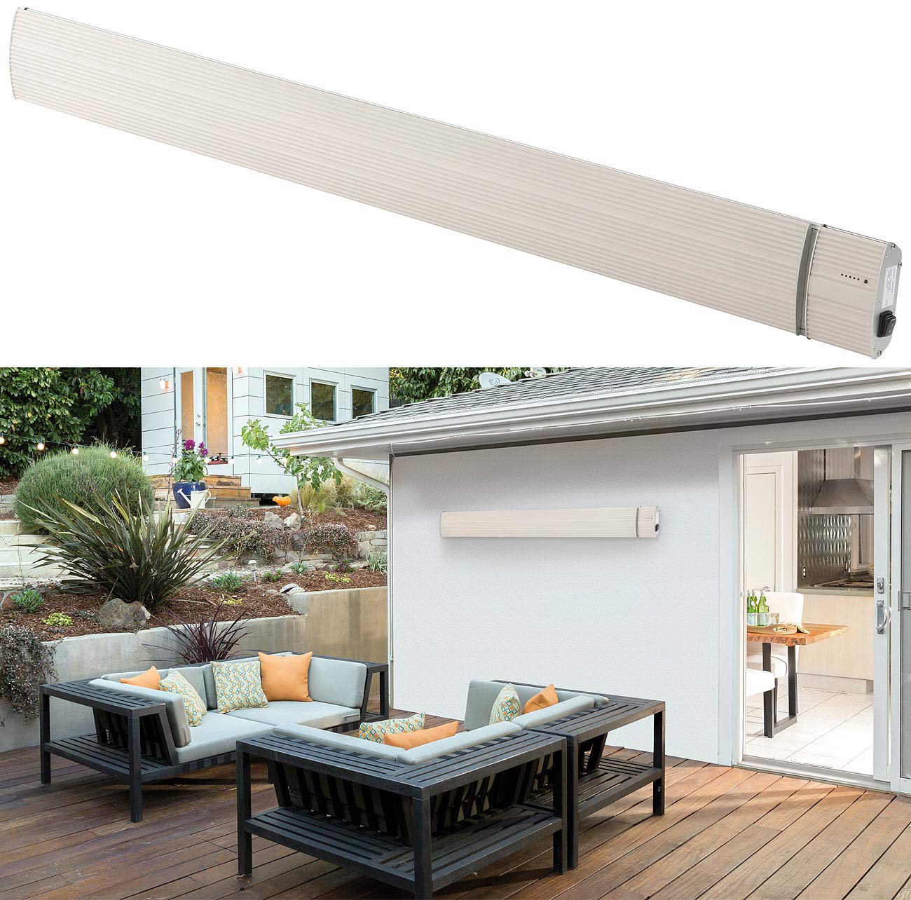 Semptec Urban Survival Technology riscaldatore esterno: IR-Riscaldatore a infrarossi, Timer, telecomando (per terrazza, riscaldamento a infrarossi esterno, riscaldabile)