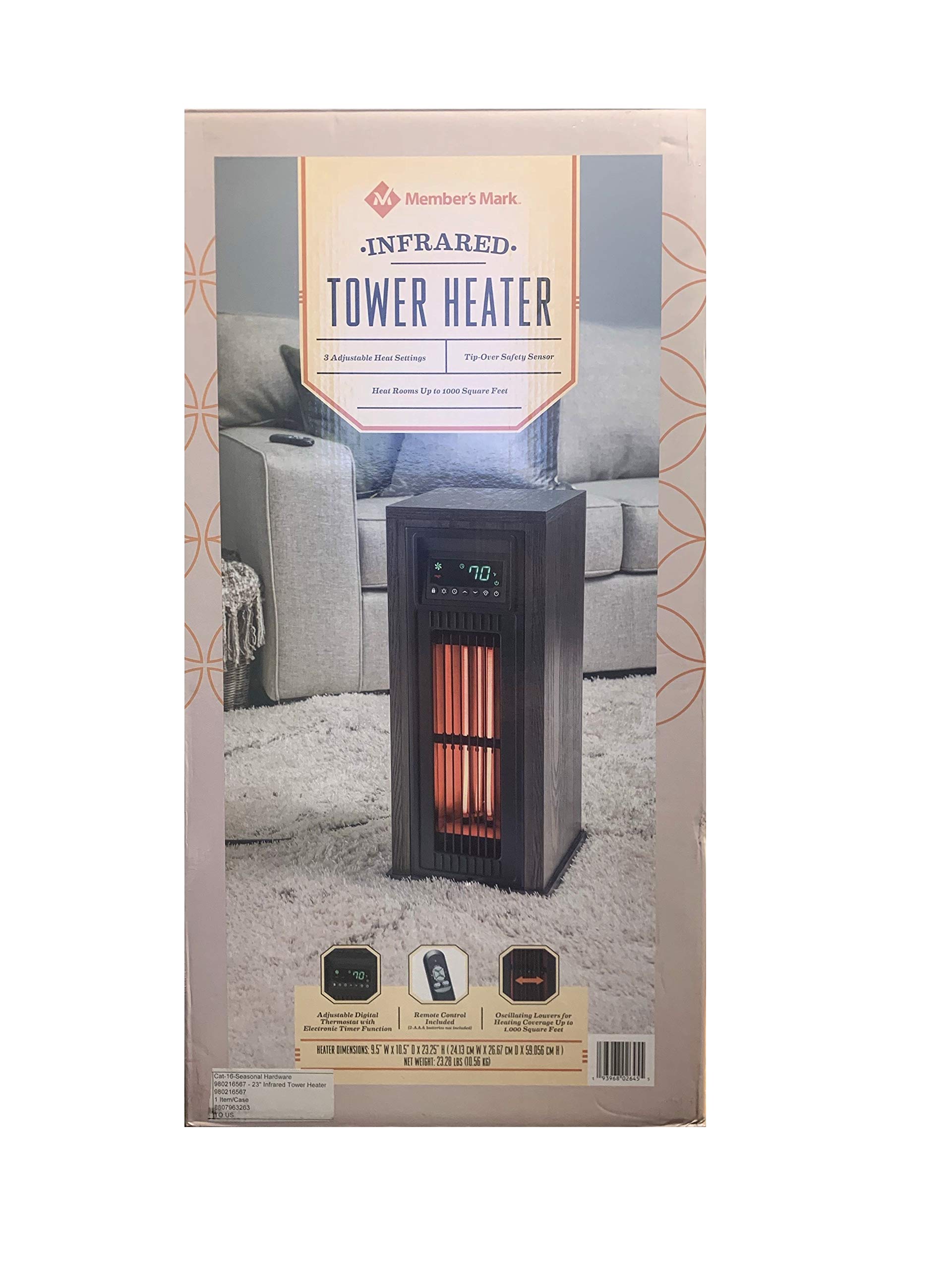 注目の福袋をピックアップ！ LifeSmart 23 Inch Tower Heater with Oscillation, HT1216  tresor.gov.bf