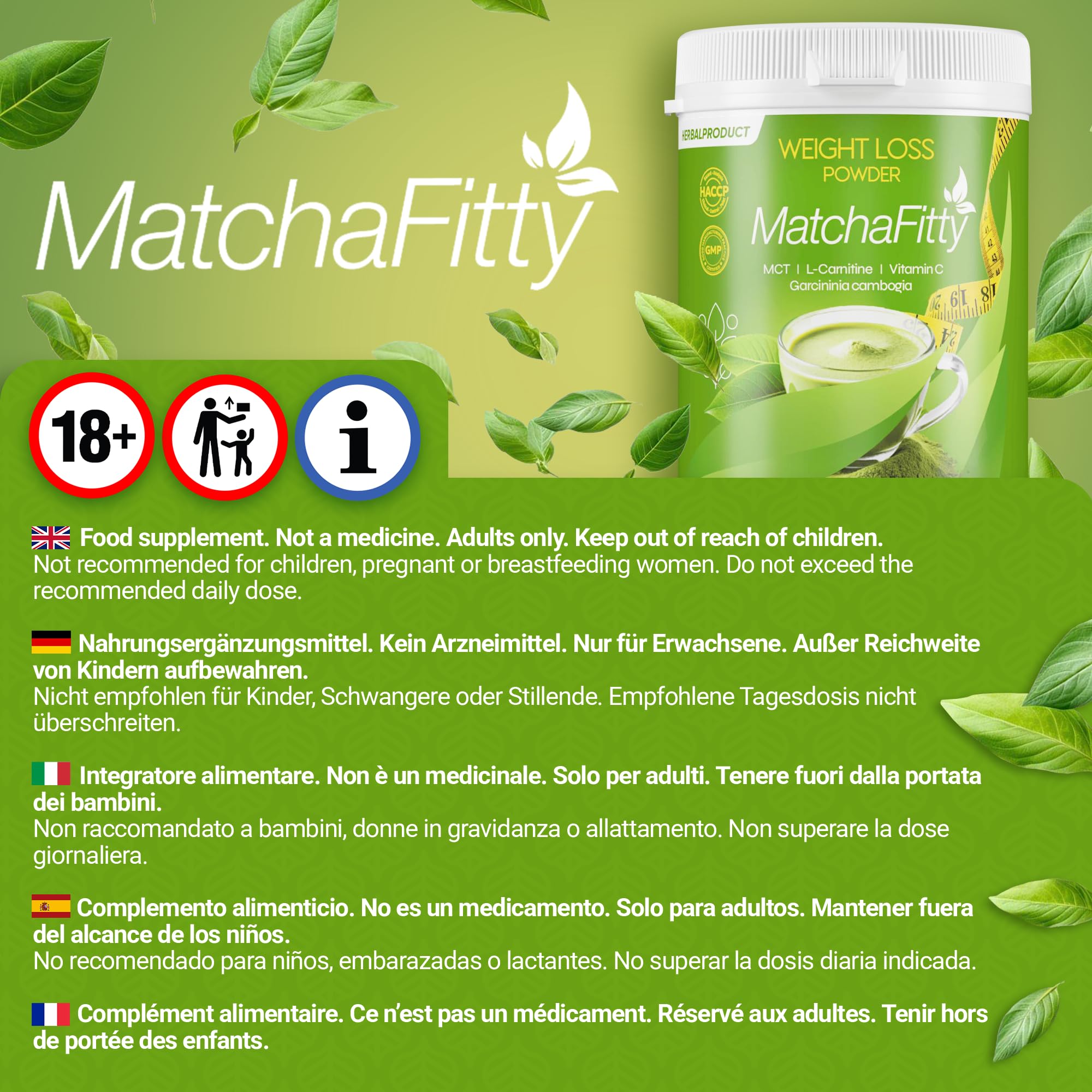 MatchaFitty 120 gram