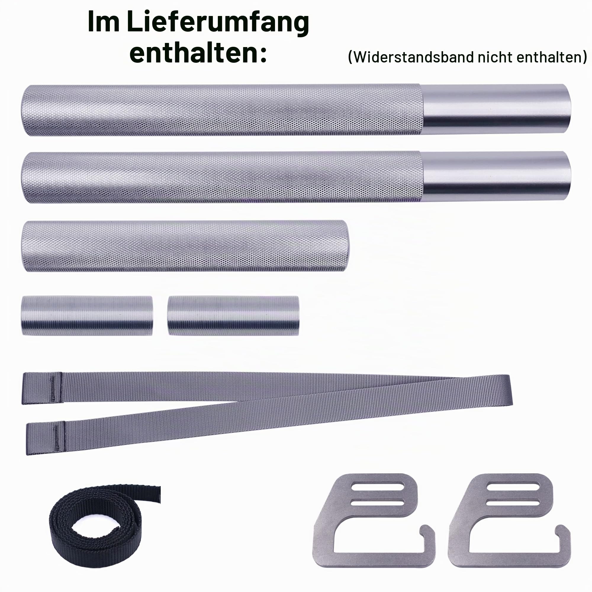 J Bryant Fitness-Widerstandsband, Übungsstange, großer Haken, robuste Stange