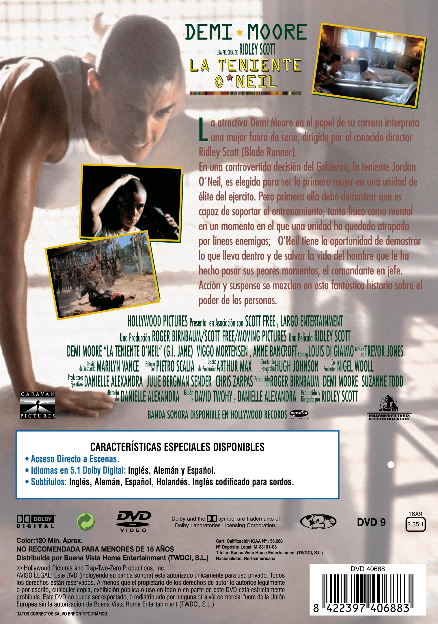 La Teniente O'Neil (G.I. Jane) (DVD)