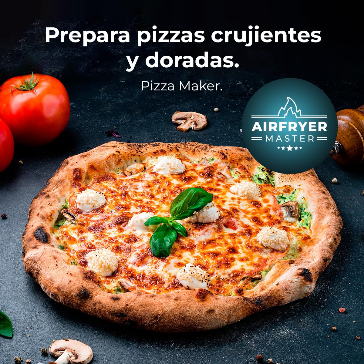 Cecotec Freidora de Aire 10 L Cecofry&Grill Duoheat 10000 2800W | Cuatro Resistencias para Dorado Perfecto, Temperatura Dual, Pared Divisoria Móvil, Dos Cestillos Independientes, Air Fryer