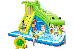 Kids Waterside Bonanza: Inflatable Slide, Bounce House & Water Park