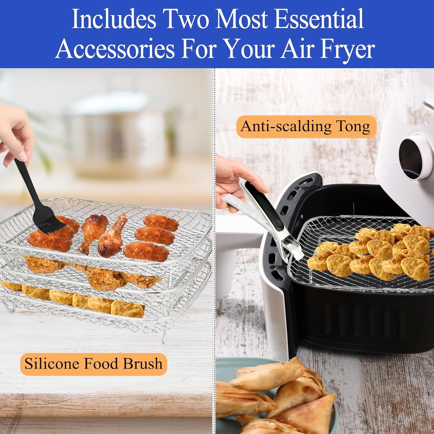 2 Rejillas Para Freidora De Aire Ninja Dual Air Fryer 304, J | Cuotas