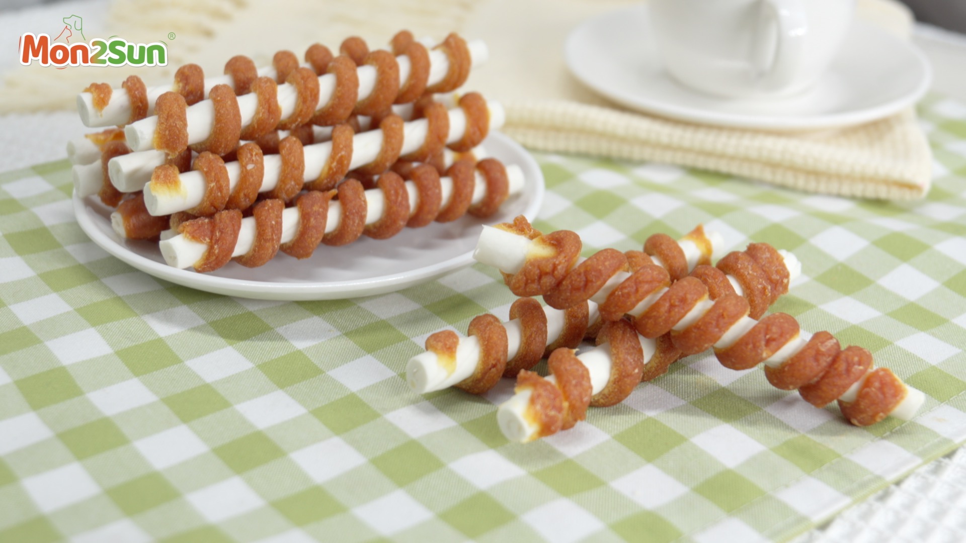 Watch MON2SUN 5 Inch Chicken Wrapped Rawhide Sticks for Small Dogs on ...