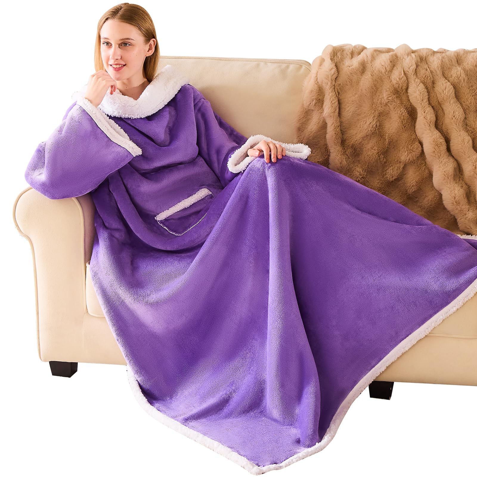IFNOW Sherpa Wearable Blanket