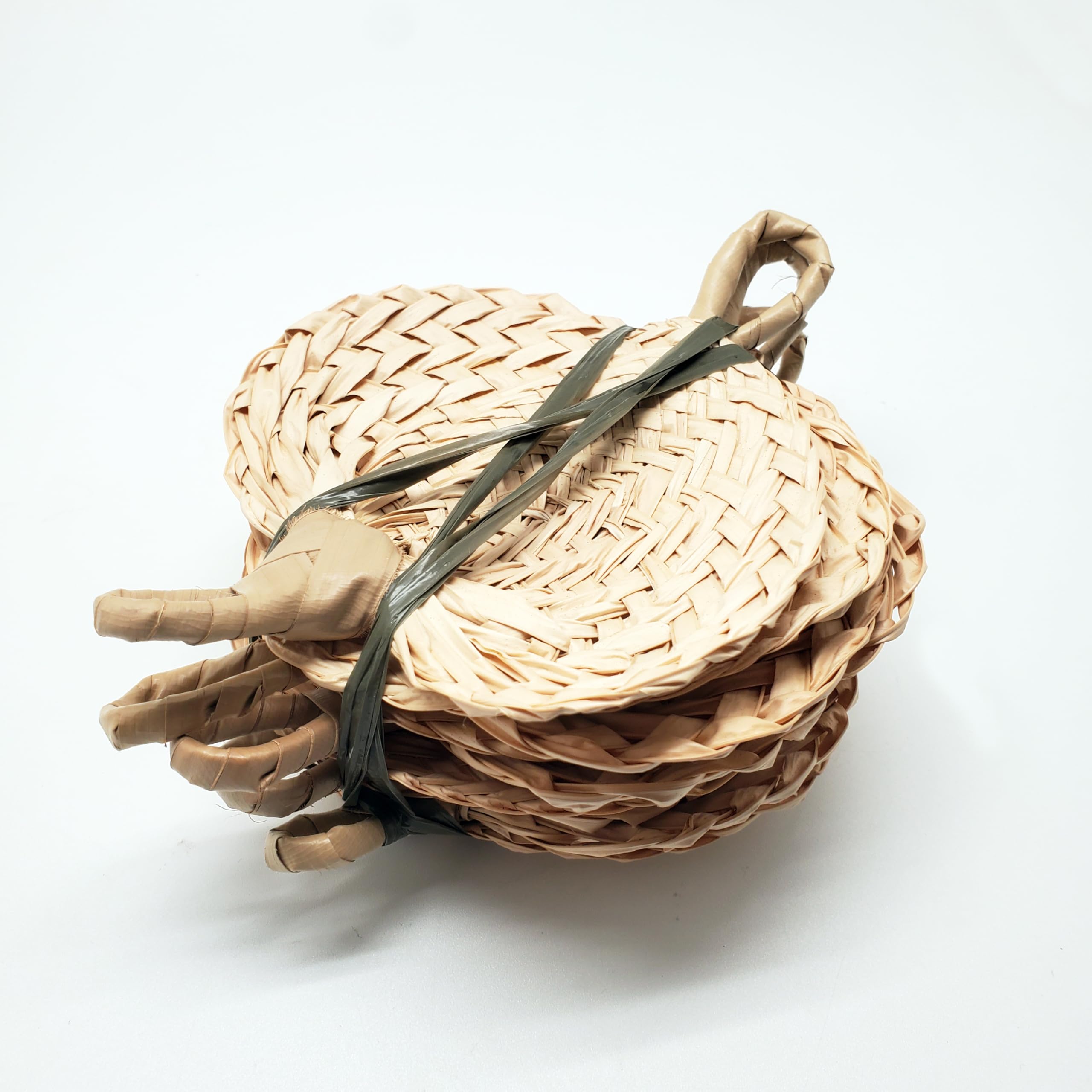 Ventagli In Foglia Di Palma Naturali - Pack Da 5 Pezzi, 29x30 Cm, Per Matrimoni E Feste - Foto 8