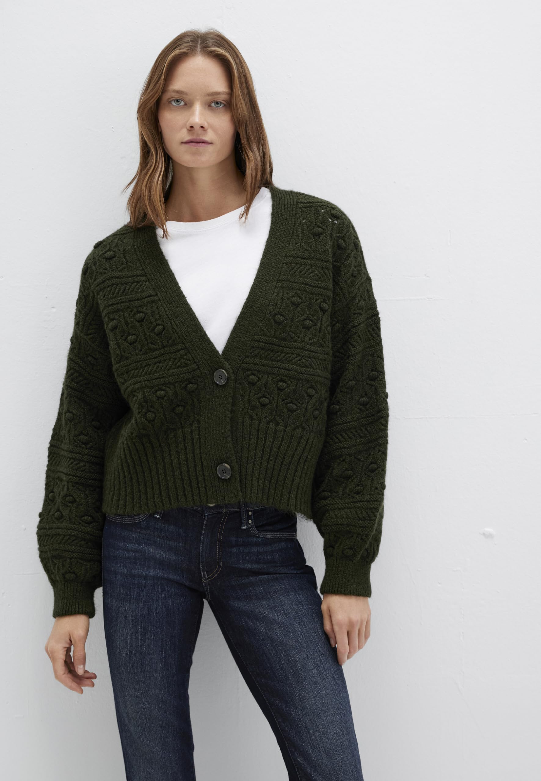 Mavi Button Front Cardigan Sweater Mujer