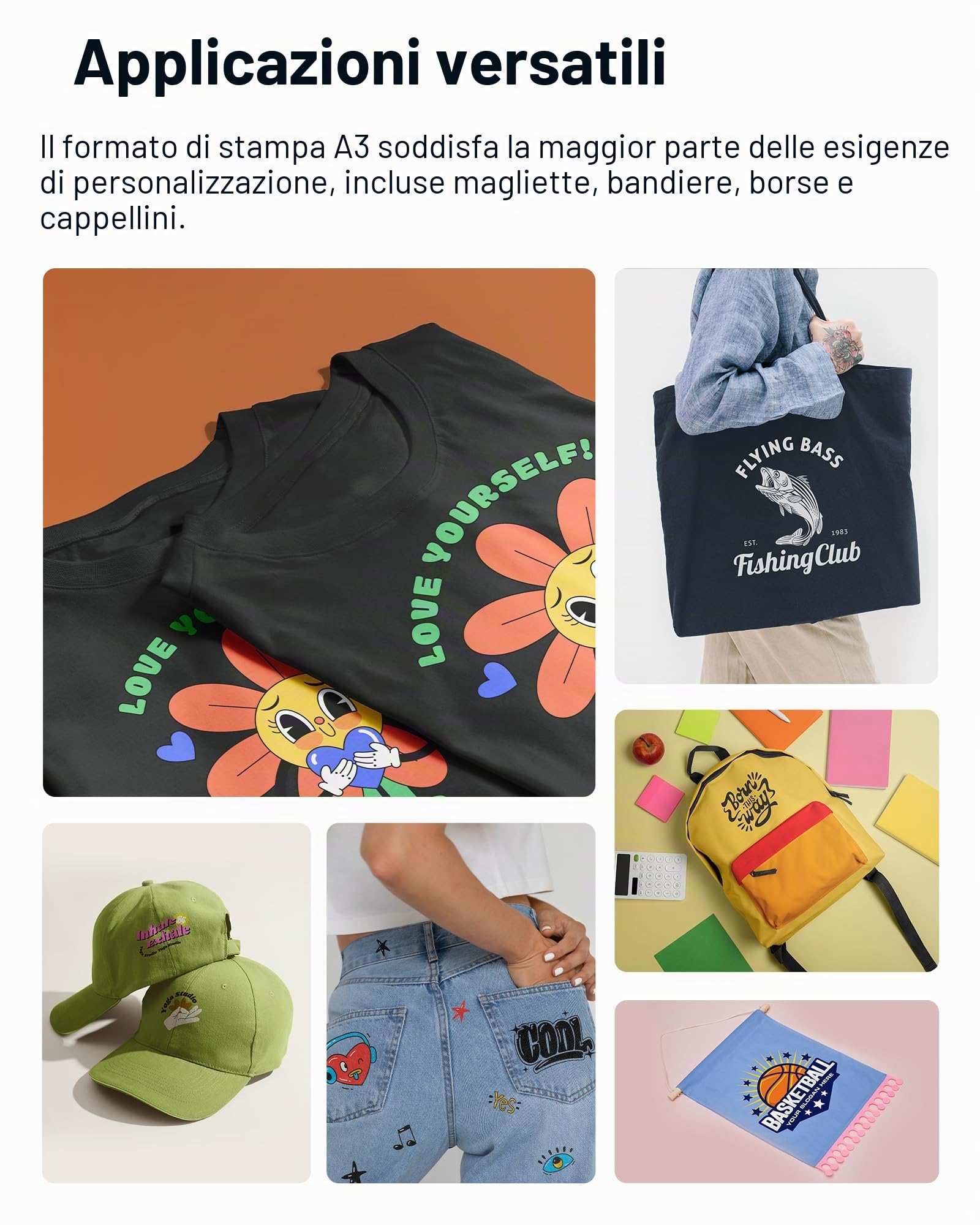 Procolored F13 Macchina da stampa DTF formato A3 L1800, stampante diretta su pellicola per abbigliamento personalizzato fai da te, magliette, felpe con cappuccio e tessuto