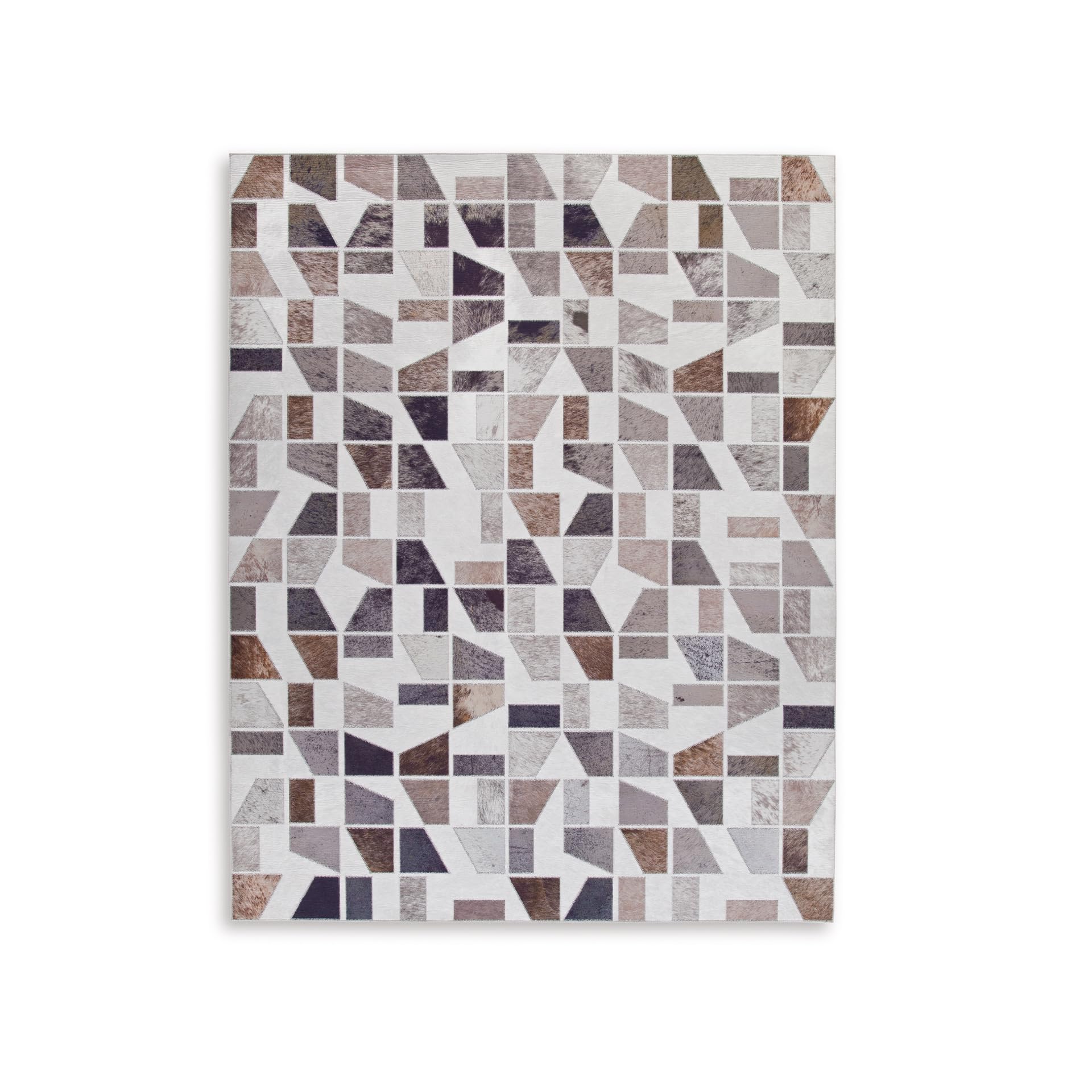 Signature Design by Ashley Jettner Contemporary 7'8" x 10' Chenille Printed Abstract Design Large Area Rug, Multicolor