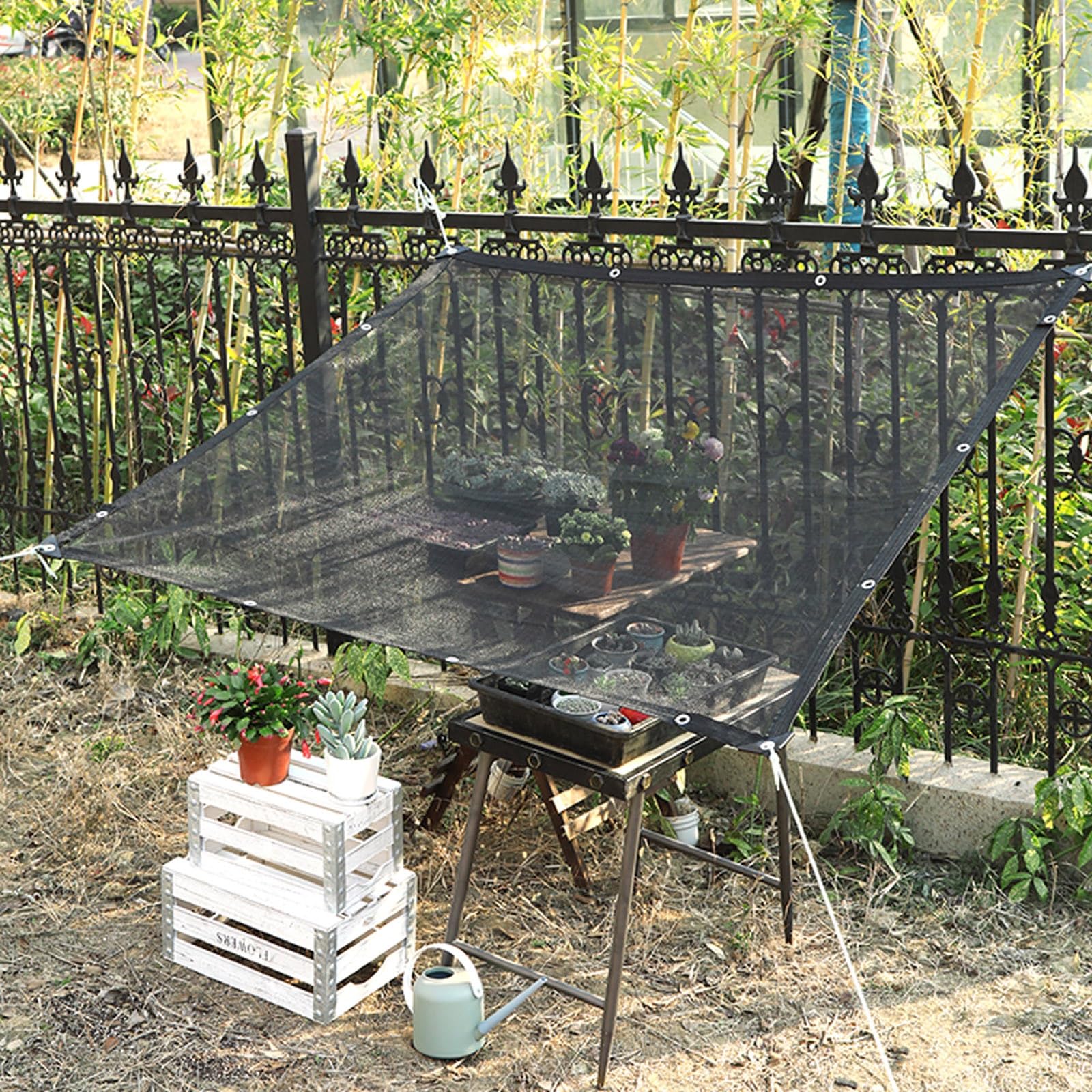 Auvent de couverture supérieure 3x8m pour habiller une grande terrasse