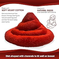 Vista 5 de Capibaras Almohadillas térmicas orgánicas de lino y lavanda para microondas, para amamantar, alivio del dolor, paquetes de calor de felpa o terapia