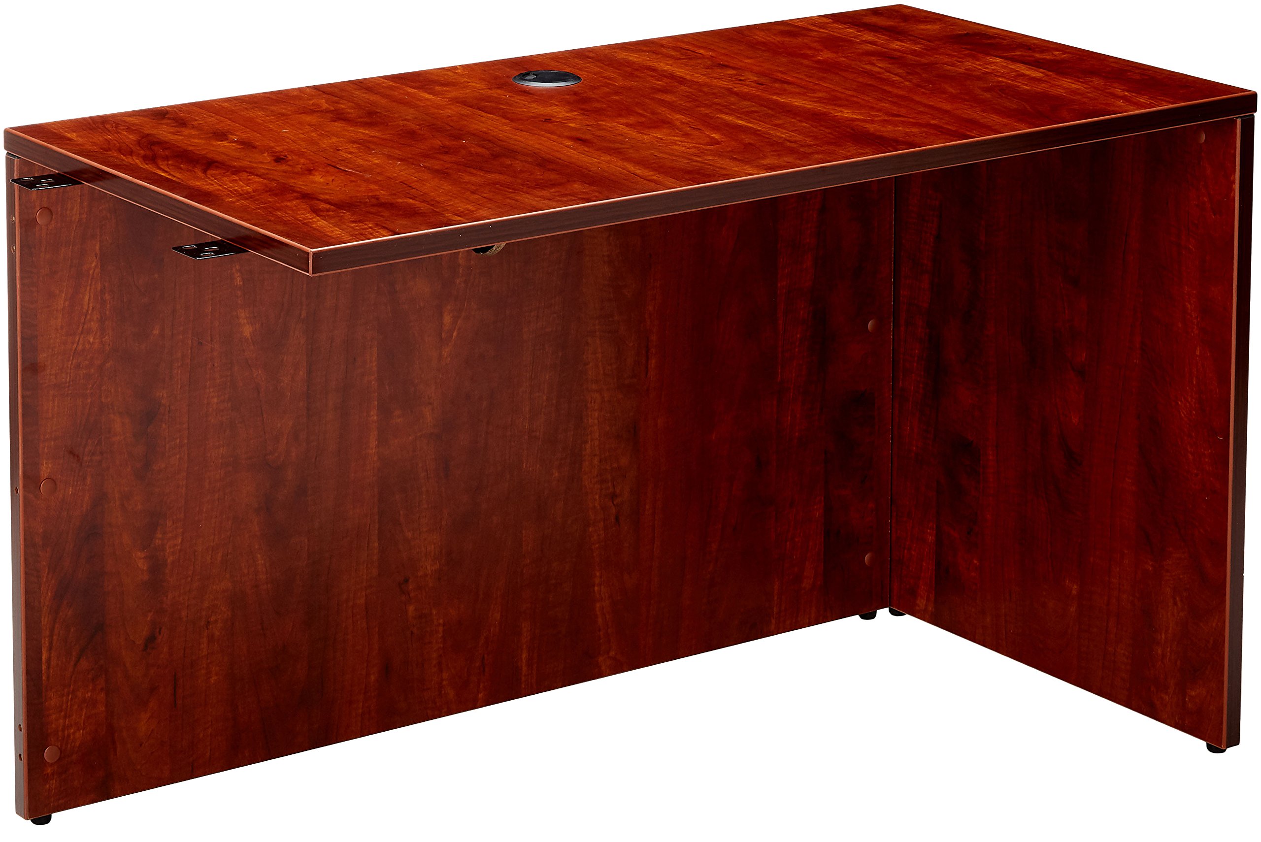 Lorell Laminated Return Shell, 48 by 24 by 29-1/2-Inch, Cherry