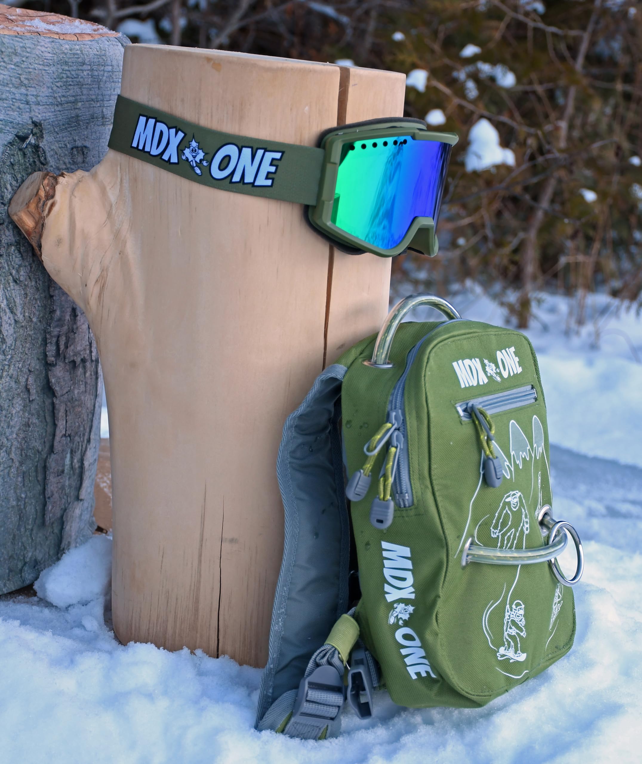 MDXONE Harnais de snowboard pour enfants avec laisse rétractable, élastiques absorbants et harnais de siège amovible