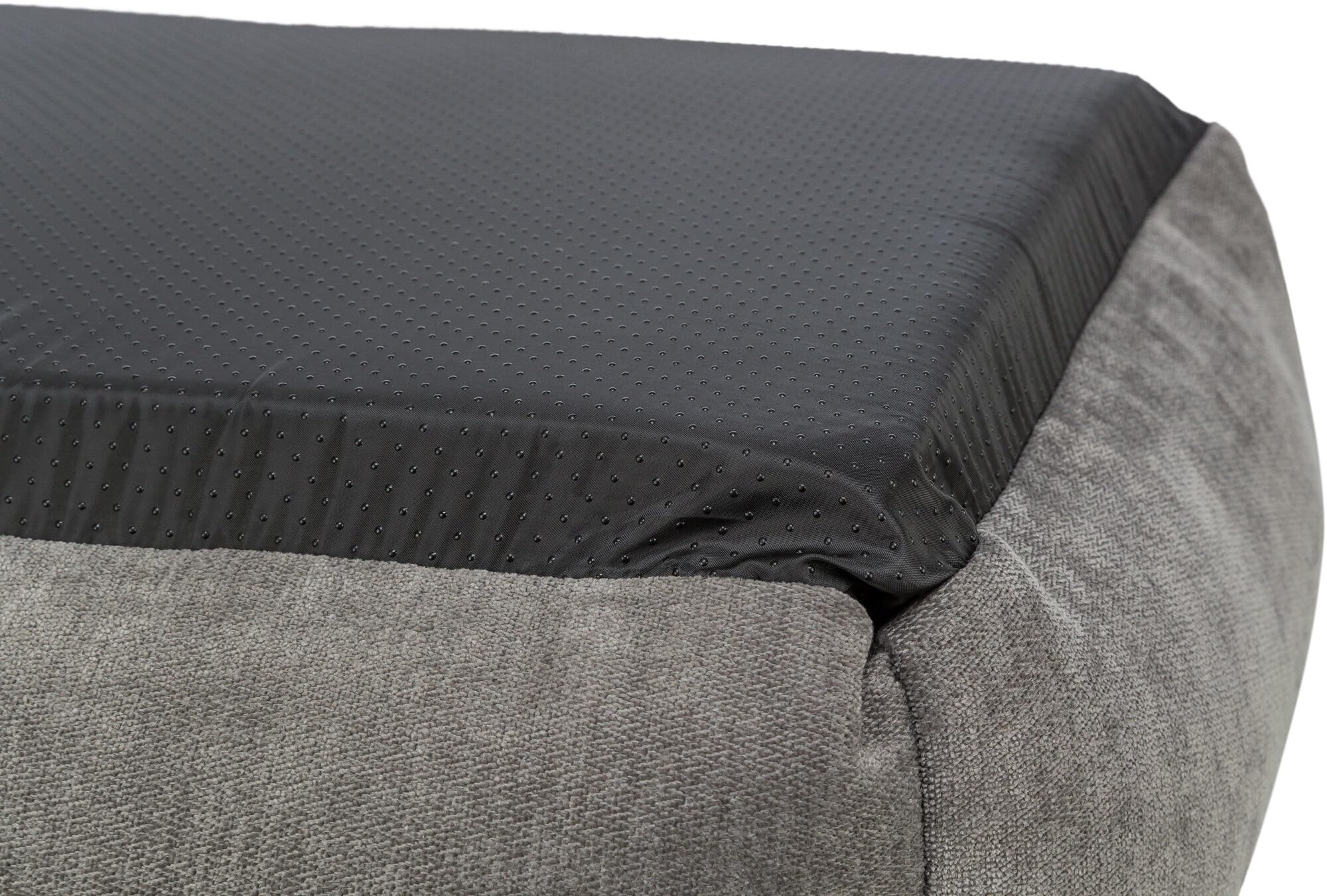 Trixie Vital Lennox 371302 - Cama para Perros (Chenilla, Rectangular, ortopédica, 100 x 70 cm, con Espuma viscoelástica para Efecto Memoria), Color Gris