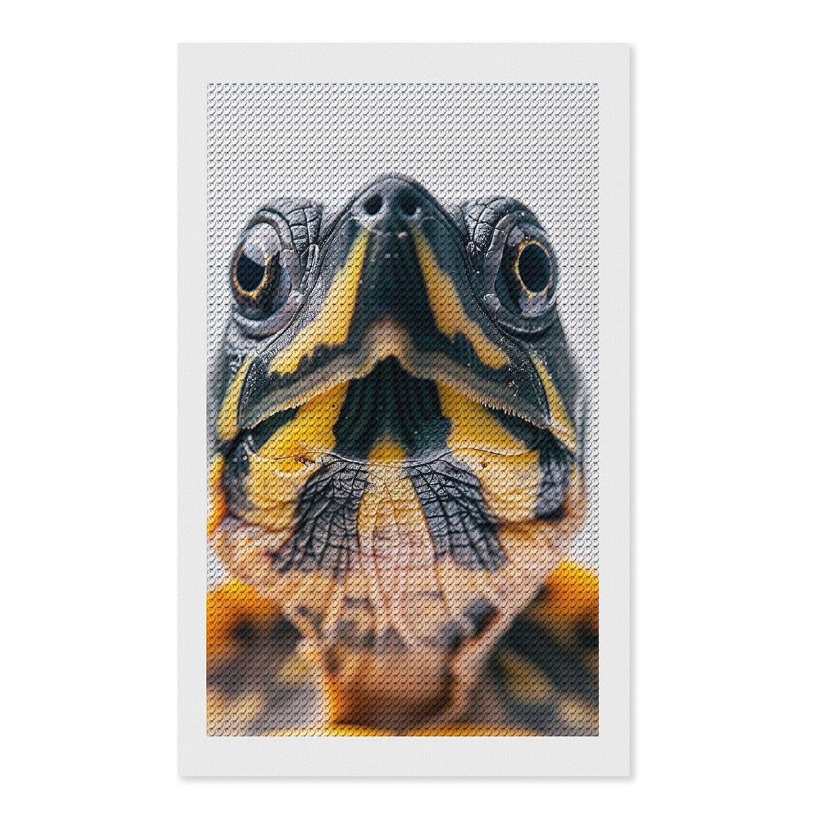 Junmoney Turtle Face Crystal Diamond Art Kit 12"x20", Modern Decor, Boho Decor, Wall Art Gift, Decorative Artwork, Creative Hobby