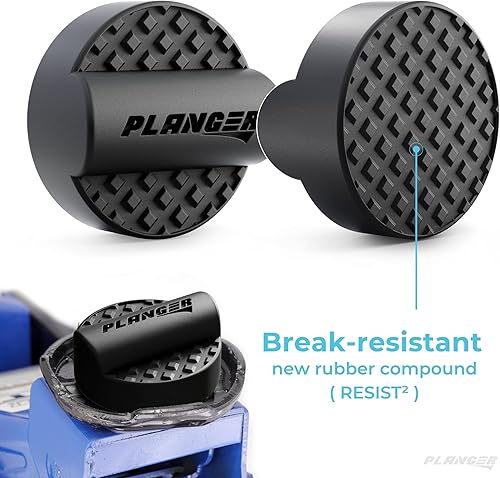 Miniatura 3 de PLANGER - Curby Pad Flat - Almohadilla de goma para Audi (marcas especiales de automóviles de Alemania) Gato de carretilla, elevador de vehículos y