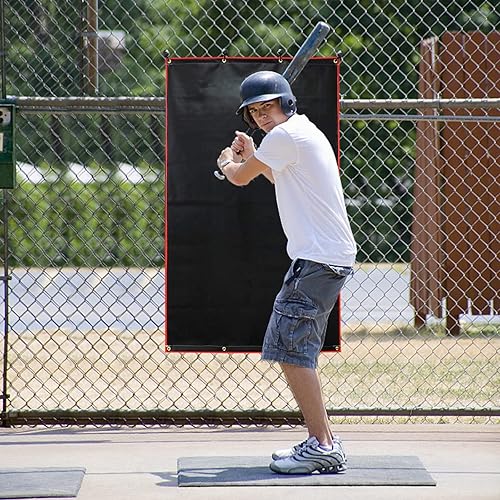 Miniatura 6 de Jaula de bateo de béisbol con objetivo de lanzamiento y respaldo de softbol - 4x66x8FT
