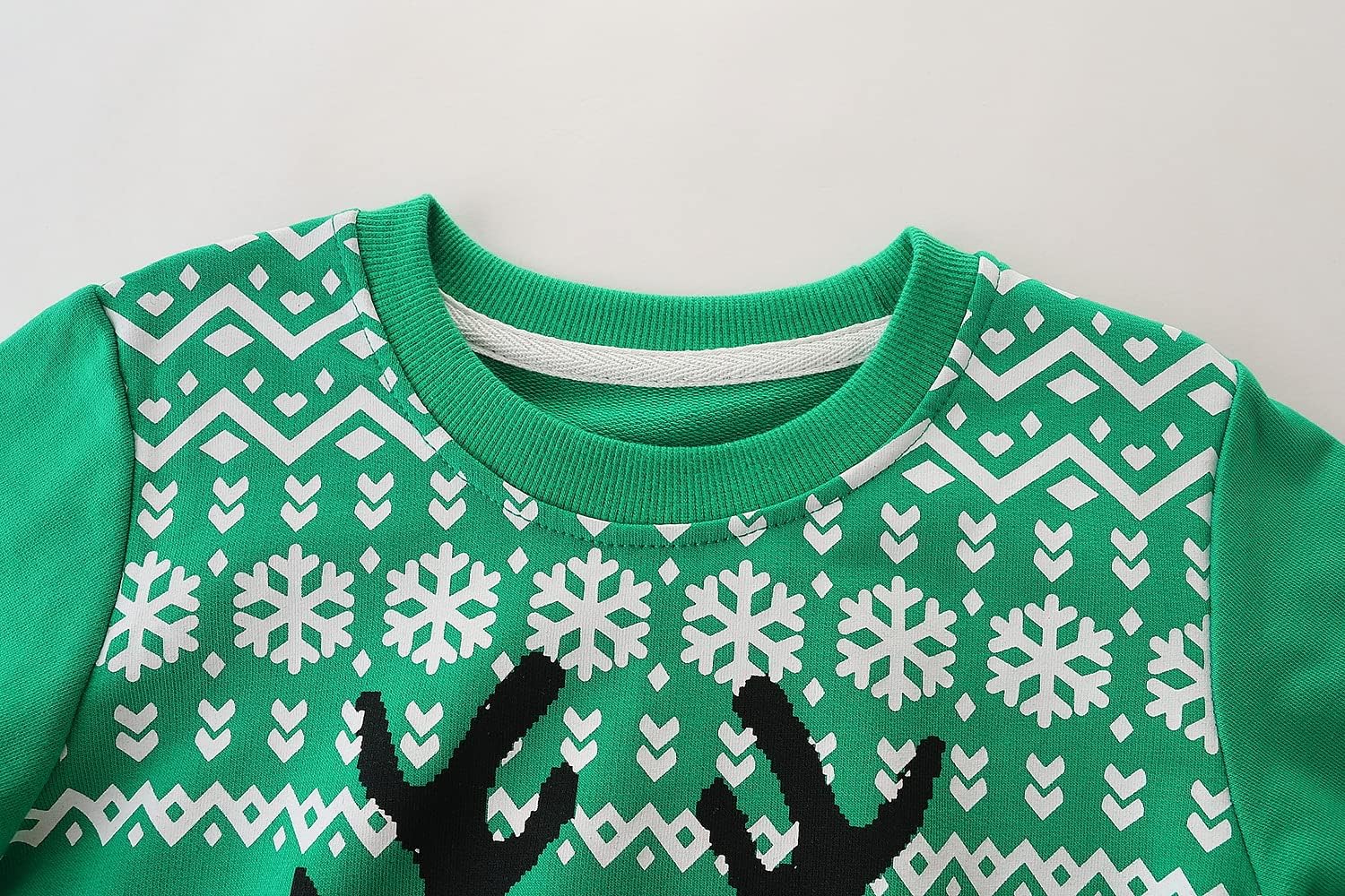 Mrocioa Toddler Boy Girls Sweatshirt Ugly Christmas Sweater Reindeer Shirt Kids Xmas Pullover Sweater Tops 2-7T - Image 4