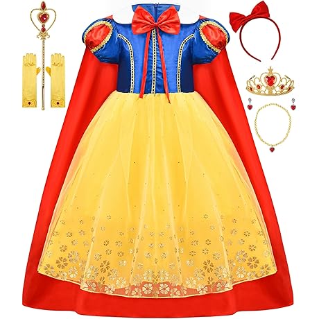 Snow White Costume for Girls - Perfect for Halloween or Birthday Parties