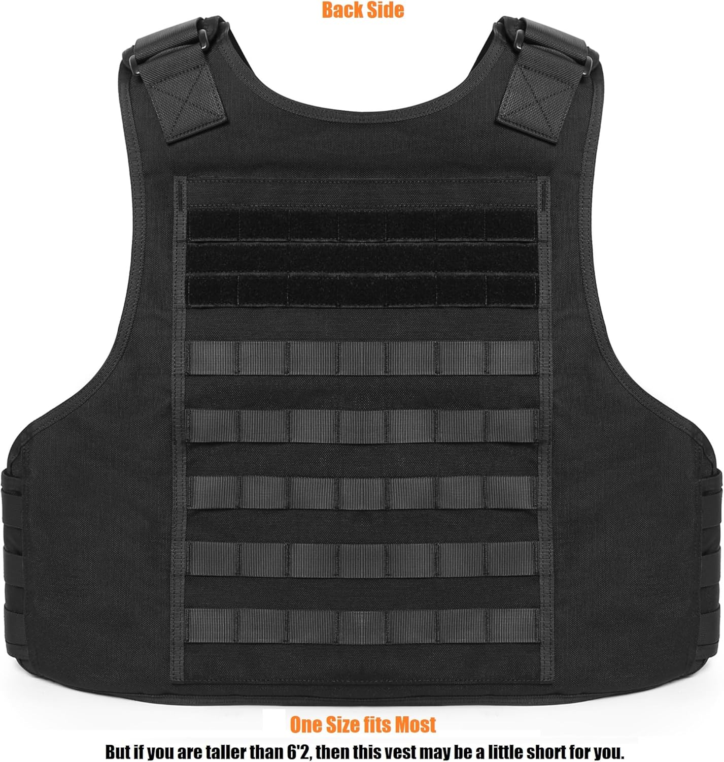 TACNEX Lightweight MOLLE Duty Vest Adjustable Weighted Workout Vest for Men Women - Image 3
