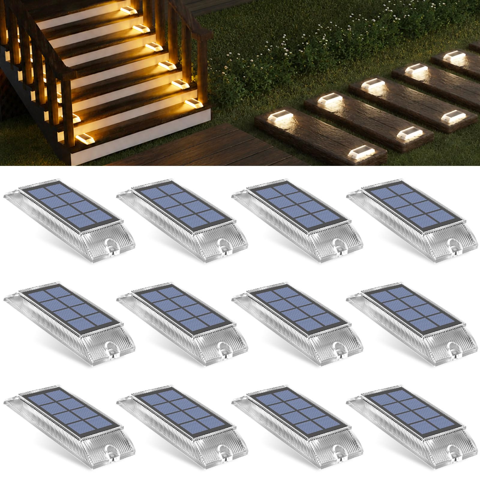 Luces Solares LED Exterior Jardin, Luz Solar Exterior Jardin