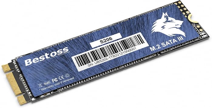 Bestoss M.2 SATA III 6Gb/s NGFF 128GB SSD 3D NAND Solid State Drive