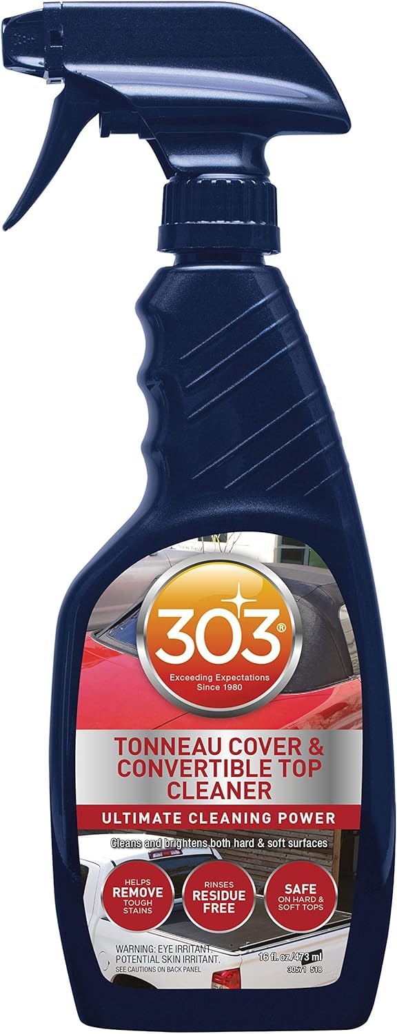 303 Products-30571 Tonneau Cover and Convertible Top Cleaner - Vinyl and Fabric Top Cleaner, 16 fl. oz., (Pack of 6)