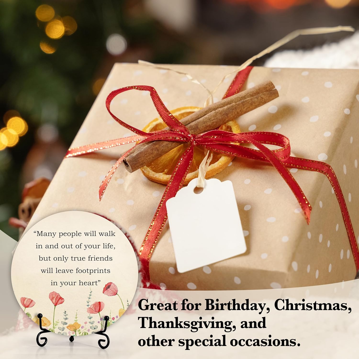 Friendship Wooden Sign - Gift for Best Friends & Office Decor - Christmas & Birthday Gift - Image 4