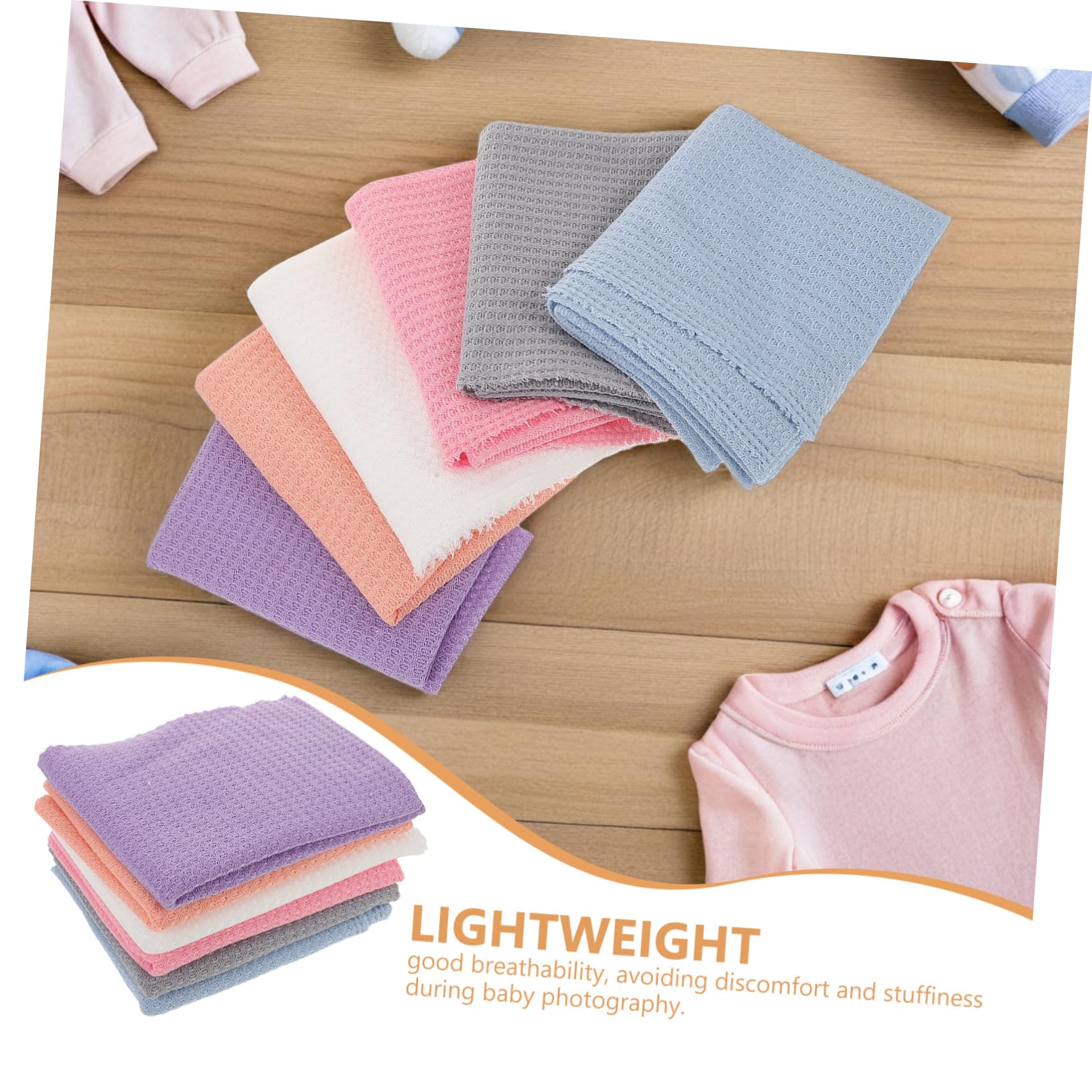 6stücke Babydecke Für Fotografie Babytragetücher Dehnbares Wickeltuch Requisiten Neugeborenenfotografie Fotorequisiten Für Babymädchen Wickelset Für Babyfotos Elastische