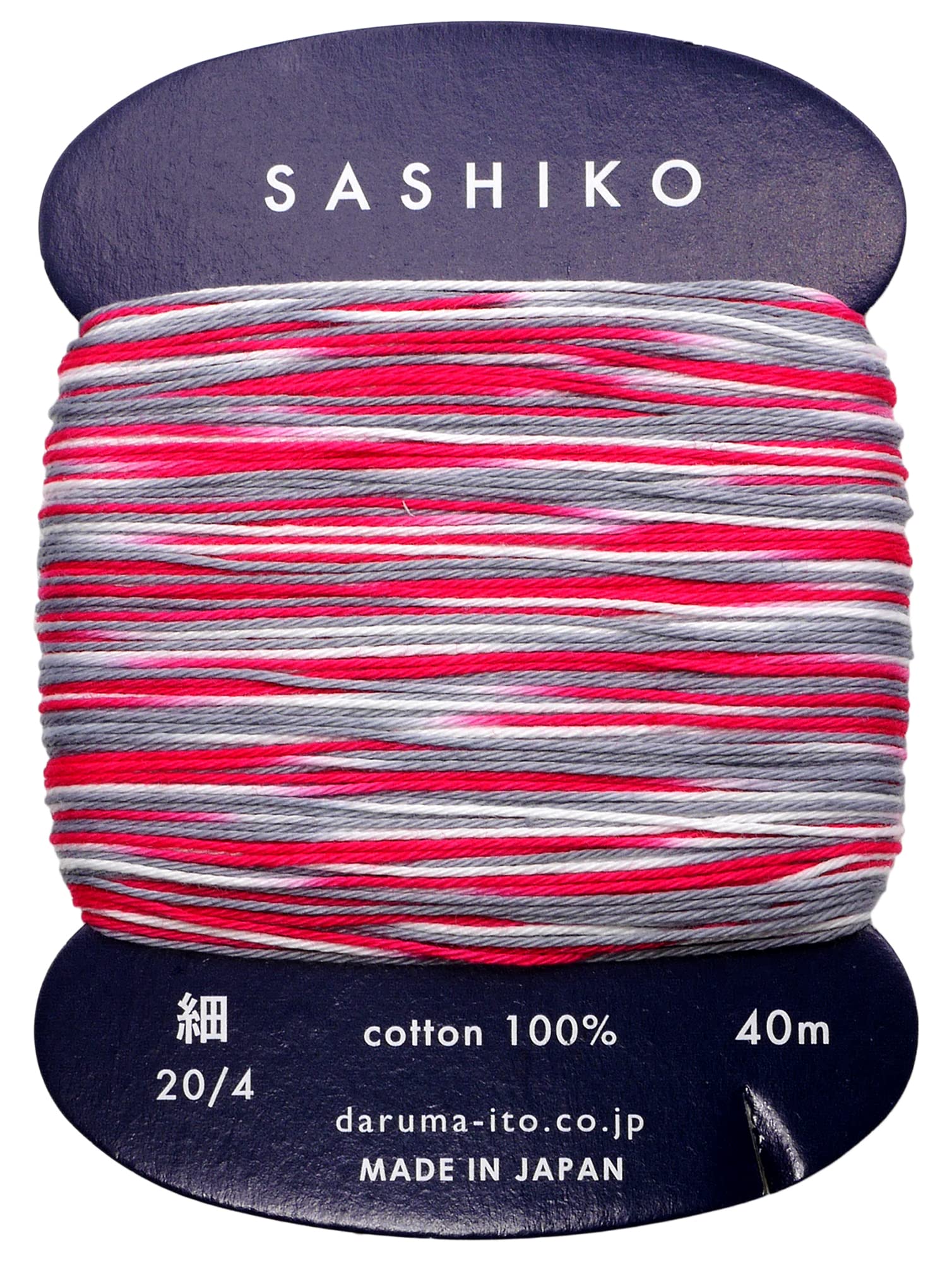 Yokota Daruma Sashiko Thread Single and Variegated Color (Morning Glory, Thin 40M Card)