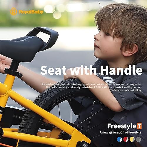 Miniatura 8 de RoyalBaby Kids Bike EZ Balance to Pedal Dual Handbrake Toddlers Boys Girls Bicycle 12-20 Inch for Age 3-10 Years