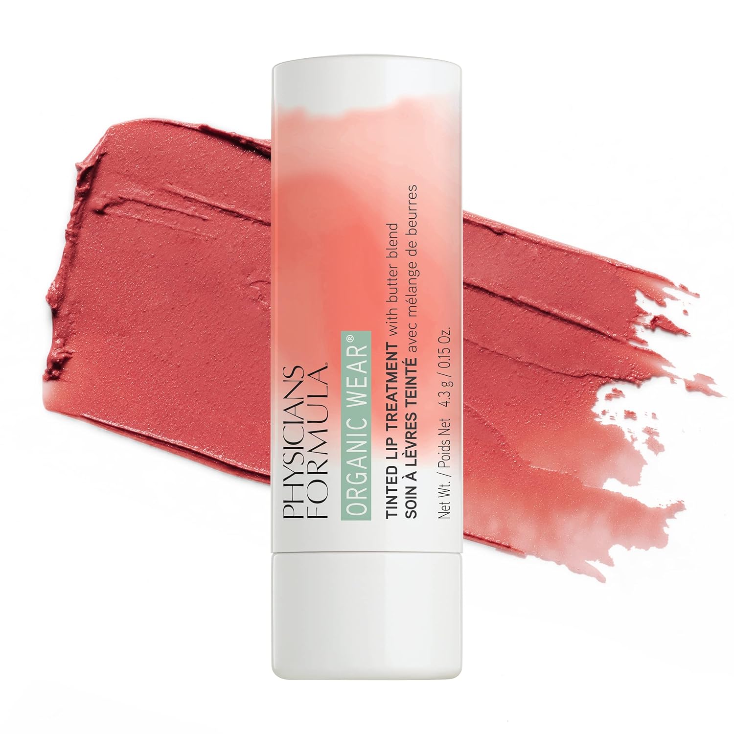 Physicians Formula Organic Wear All Natural Tinted Lip Balm Treatment, Red Berry Me | Dermatologist Tested, Clinicially Tested : Everything Else