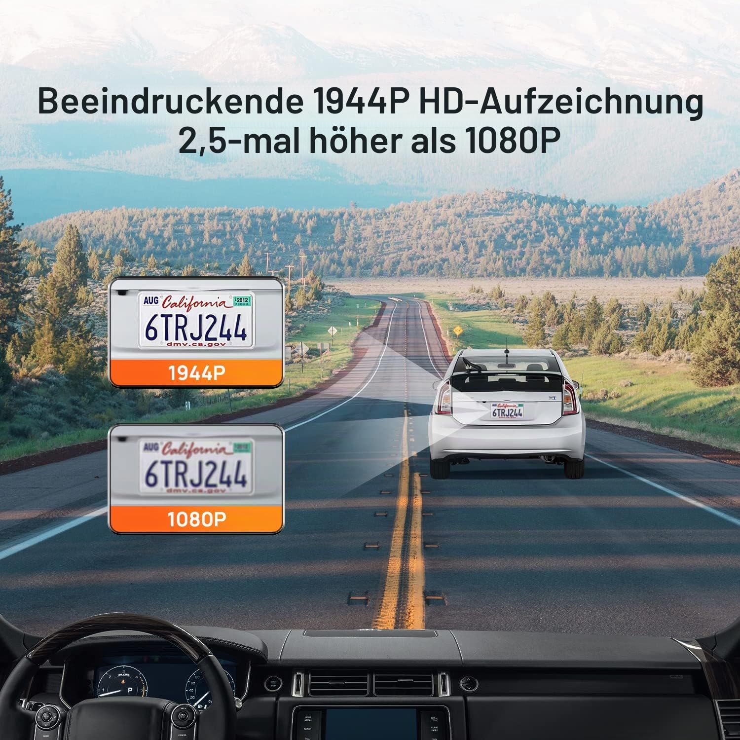 Dashcam 70MAI A500s Pro+ 1944P | Dash cam 140 ° 2" | Camera Auto mit GPS | Kamera WDR & G-Sensor & ADAS | Unterstützt 128GB | Möglichen Parküberwachung & Loop-Aufnahme | Auto Zubehör - Cam 70mai