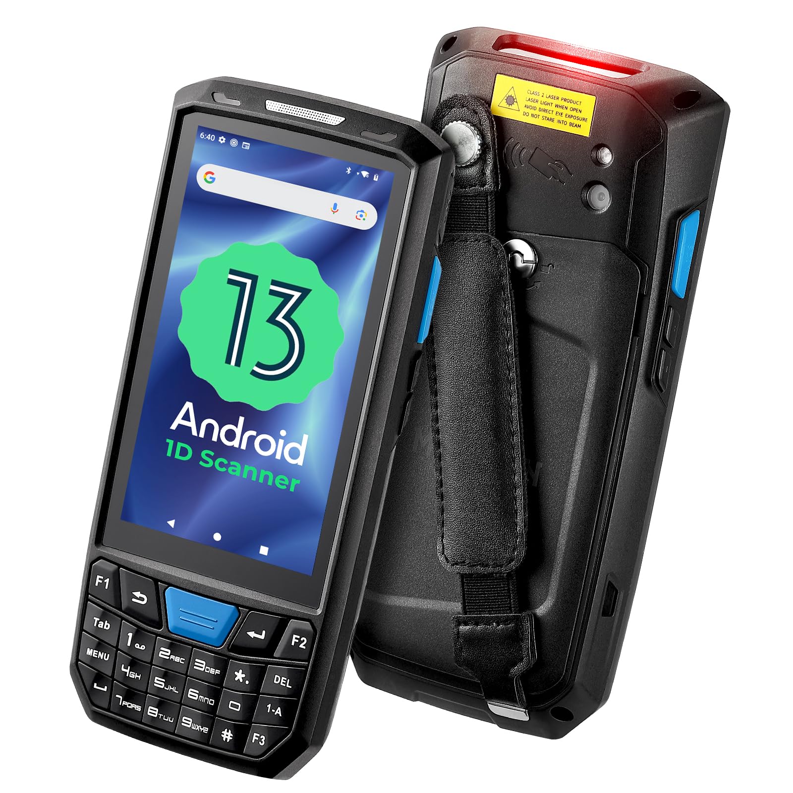 MUNBYN Android 13 Barcode Scanner 035Pro, Equip with Honeywell N4313 1D Handheld Scanner, 4GB+64GB Rugged PDA Handheld Computer, 4G LTE for for Small Business, Warehouse